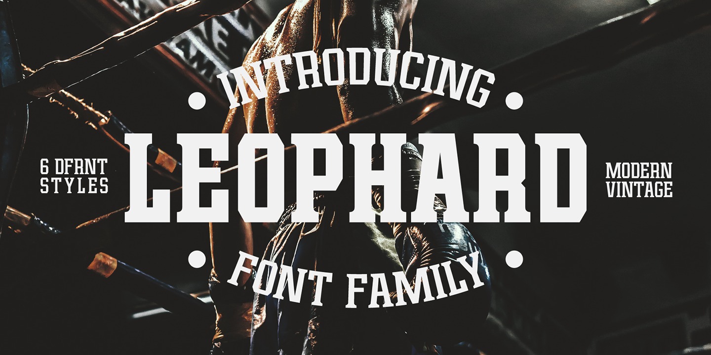 Schriftart Leophard